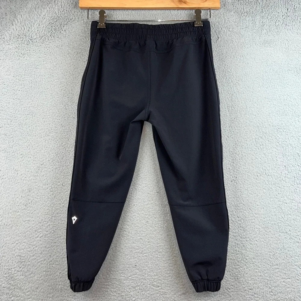 Ivivva Lululemon Girls Black Joggers Athletic Pants Ribbed Trim Size 14